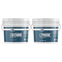 Earthborn Elements L-Glutamine & L-Tyrosine Powder Bundle (1 Gallon Buckets), Fine Ground, Versatile, Supplement Powders