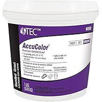 TEC AccuColor - Premium Sanded Tile Grout - Enhanced Color-Consistent, Wear-Resistant, Shrink-Resistant Joint Filler for use with Tile - 1 LB - 988 Pearl