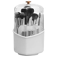 Makeup Brush Holder 360° Rotating Organizer 9 Slot Cosmetic Storage Makeup Brushes Cup Pen Holder Cosmetic Display Case Makeup Brush Holder