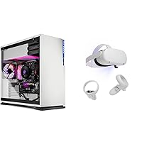 Skytech Shiva Gaming PC Desktop – Intel Core i5 11400F 2.6 GHz, RTX 3060, 1TB & Meta Quest 2 — Advanced All-in-One Virtual Reality Headset — 128 GB