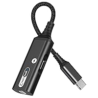 USB-C to 3.5mm Headphone LED 60W Charging 3.0 Adapter Compatible with Motorola One 5G/Edge/Edge+/Razr 2020/Z Flip/Z Play/Moto Dongle Dual PD to Aux Audio Jack Fast Hi-Speed Certified