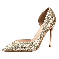 Womens Slip On Low Mid Heels Pointed Closed-Toe Dress Court Shoes Heels Wedding Bridal Office OL D Orsay