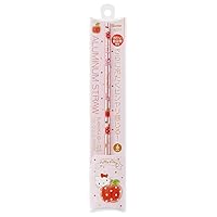 Skater AST1-A Hello Tei Happiness Girl Sanrio Straws, Aluminum, 8.3 inches (21 cm), 0.2 inches (6 mm)