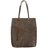 Canyon Outback Leather Goods Inc. Mee Canyon Leather Tote Bag for Women, Brown