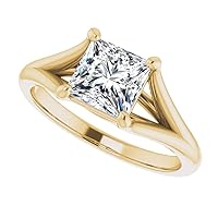 Petite Twisted Vine Moissanite Diamond Ring, 1 CT Princess Moissanite Engagement Ring, Wedding Ring, Bridal Ring, Unique Vintage Antique Best Amazing Ring