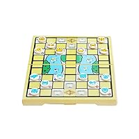 Chess Board Portable Chess Set for Adults and Kids Folding Plastic Game Board and Storage for The Chess Pieces for Friends Chess Sets (Color : Animal Chess)
