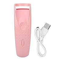 Heated Eyelash Curlers,Electric Eyelash Curler Heated Rechargeable Eyelash Curler Travel Long Lasting Heated Lash Curler Portable Lash Quick Pre Heat for Women Makeup Accessories(Pink), Heated e