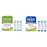 Boiron Histaminum Hydrochloricum 30C Allergy Relief (Pack of 3, 240 pellets) and Bryonia 30C Joint & Muscle Pain Relief Medicine (Pack of 3, 240 pellets)