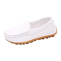 Toddler Little Kid Boys Girls Soft Slip On Loafers Dress Flat Shoes Boat Shoes Casual Shoes Cute Toddler Shoes for Girls