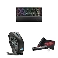 ASUS ROG Strix Scope II 96 Wireless Gaming Keyboard & ROG Spatha X Wireless Gaming Mouse & ROG Sheath Extended Gaming Mouse Pad