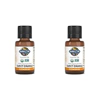 Garden of Life Essential Oil Sweet Orange 100% USDA Organic & Pure, Clean, Undiluted & Non-GMO for Diffuser, Aromatherapy, Meditation, Joyful, Calming, Balancing, Uplifting, 0.5 Fl Oz (Pack of 2)