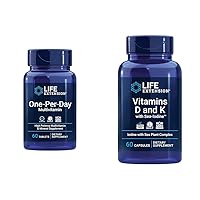 Life Extension One-Per-Day Multivitamin – Packed with Over 25 Vitamins, Minerals & Plant Extracts & Vitamins D and K with Sea-Iodine, Vitamin D3, Vitamin K1 and K2, Iodine