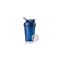 BlenderBottle Classic Shaker Bottle Perfect for Protein Shakes and Pre Workout, 20-Ounce, Navy