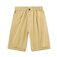 Shorts for Boys, Boy's Pull on Uniform Jogger Shorts for Summer