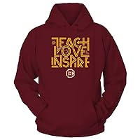 FanPrint Bethune-Cookman Wildcats - Teach Love Inspire - Graphic Design Gift T-Shirt
