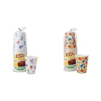 Glad for Kids Sesame Street Days Paper Cups, 9 oz Paper Cups 20 Ct & for Kids Sesame Street Elmo & Cookie Monster Paper Cups | Elmo & Cookie Monster Cups, 9 oz Paper Cups 20 Ct