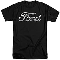 Ford Chrome Ford Logo Unisex Adult T Shirt for Men and Women