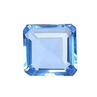 GEMHUB Blue Topaz 67.15 Ct Loose Gemstone Finest Square Cut Blue Topaz for Pendant