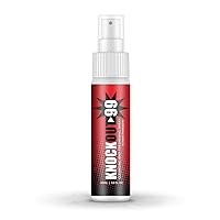 KNOCKOUT99 Quick and Effective MouthGuard Cleansing and Freshening Spray for Athletic Mouthguards, Retainers, Nightguards, and More - Minty Flavor (1 Pack- 1oz Total)