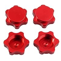 RC Hex Hub 1/8 RC Car Wheel Nut Anti Dust Cover Compatible with HSP94762 94886 17mm Red Nut