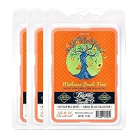 3 Packs of Beamer Candle Co. Smoke Killer Collection Wax Drops, 6-Count Pack - Michigan Peach Tree + Beamer Smoke Sticker…