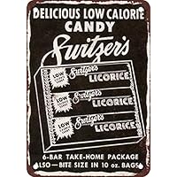1955 Switzer's Licorice Vintage Look Reproduction Metal Tin Sign 12X16 Inches