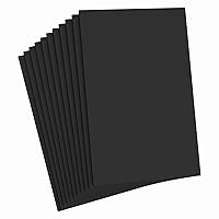 Do²ping Black Foam Sheets Crafts, 8.5x5.5 Inch Eva Craft Foam Paper for Crafts Project Classroom Scrapbook DIY Cosplay (Black-10 Sheets)