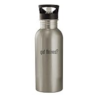 got thrived? - 20oz Stainless Steel Outdoor Water Bottle, Silver