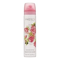 Yardley London for Women Deodorant Body Spray, English Rose, 2.5 Ounce Yardley London for Women Deodorant Body Spray, English Rose, 2.5 Ounce