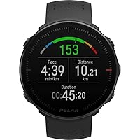 Polar Vantage M all-round multisport watch with GPS pulse watch, black, M / L