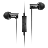 final E2000C in Ear Isolating Earphones with Smartphone Controls and Microphone - Black Aluminium