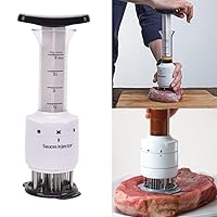 Hot Seling Meat Tenderizer Pounders Needle and Meat Injector Marinade Flavor tools Kitchen Stainless Steel