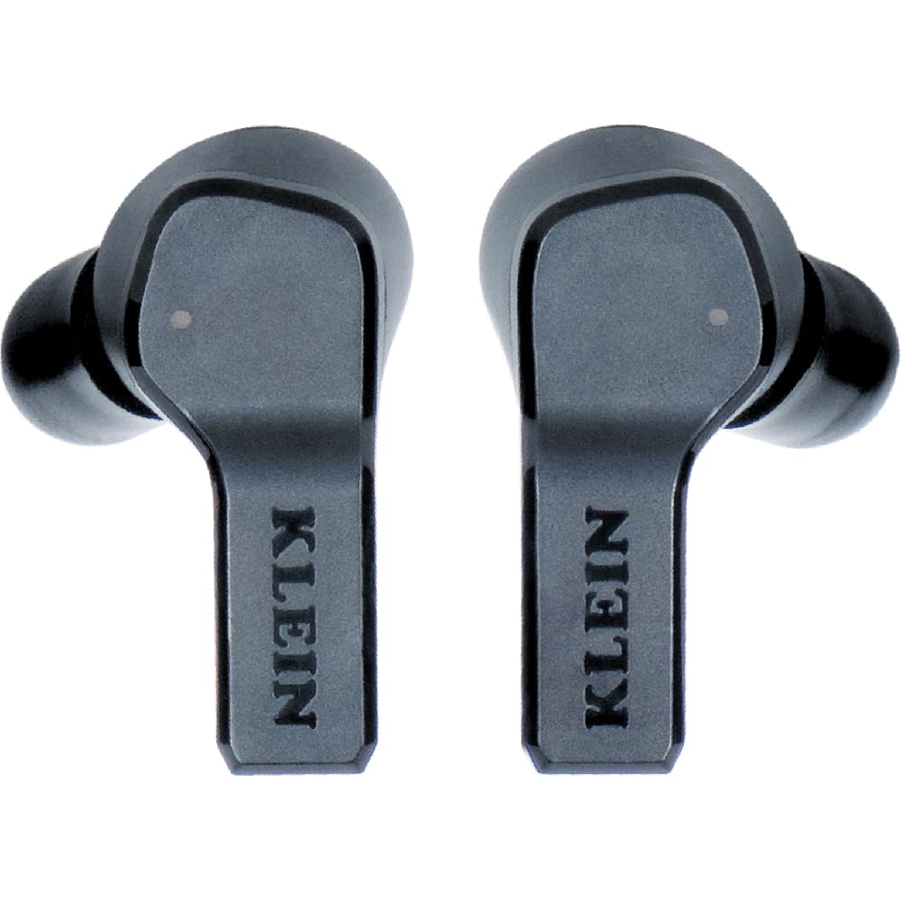 Klein Tools AESEB1S Smart Sense True Wireless Safety Earbuds with Bluetooth and Situational Awareness, 26dB Hearing Protection, 30-Hr Runtime