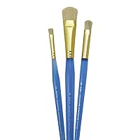 Royal Clear Choice Stencil Brush Value Pack - 4 Piece Filbert