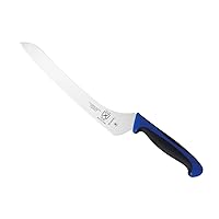 Mercer Culinary Millennia Colors 9-Inch Offset Wavy Edge Bread Knife, Blue