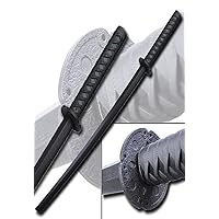 1802PP Martial Arts Polypropylene Ninja Sword Training Equipment – 39.25-inches Overall, Self Defense, Training, Safe, Easy, Fun, Cosplay, Martial Arts Black