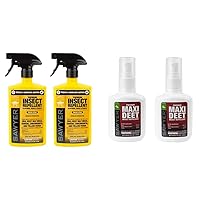 Sawyer Permethrin Clothing Insect Repellent and Maxi DEET Mosquito Repellent Twin Pack Bundle