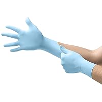 Microflex XCEED-XC310 Disposable Nitrile Gloves, Latex-Free, Powder-Free Glove for Cleaning, Mechanics, Automotive, Industrial, Food Handling or Medical applications, Blue , Size X-Large, Box of 250 Units