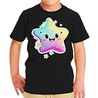 Happy Star Toddler T-Shirt - Yellow Star Kids' T-Shirt - Cute Tee Shirt for Toddler