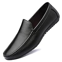 Men's Loafers Driving Shoes Gommino Penny Loafer Flats Leather Low-top Slip On for Male