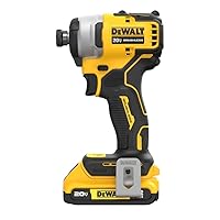 Dewalt DCF809D1 20V MAX ATOMIC Brushless Compact Lithium-Ion 1/4 in. Cordless Impact Drill Driver Kit (2 Ah)