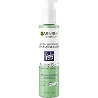 Garnier Green Labs Amino-Berry Soft Gentle Facial Cream Cleanser Hydrates and Soothes Skin, 5.07 fl oz