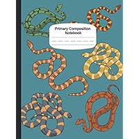 (Snakes) Primary Story Journal Composition Notebook Grades K-2 Early Creative Story Book For Kids Draw And Write Journal For Boys: Handwriting Practice Paper Workbook: Amphibians & Snake Book For Kids