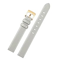 Genuine Leather Strap for Swarovski 5158517/5158544/5158972 WatchAccessories Fashion Bracelet 12mm Small Size Watch Strap Female (Color : Grey Gold, Size : 12mm)