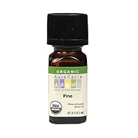 Aura Cacia Aromatherapy Pine Essential Oil Organic 0.25 Oz. Bottle