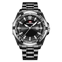 Men Wrist Watch, Gierzijia Business Calendar Watch Simple Luminous Pointer Watch, Student Stainless Steel Strap Waterproof Analog Quartz Watch