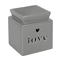 Love Cut Out Oil Burner (One Size) (Gray)