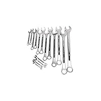 K Tool International 41016 SAE Combination Chrome Wrench Set for Garages, Repair Shops and DIY, 1/4
