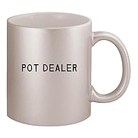 Pot Dealer - Ceramic 11oz Silver Coffee Mug