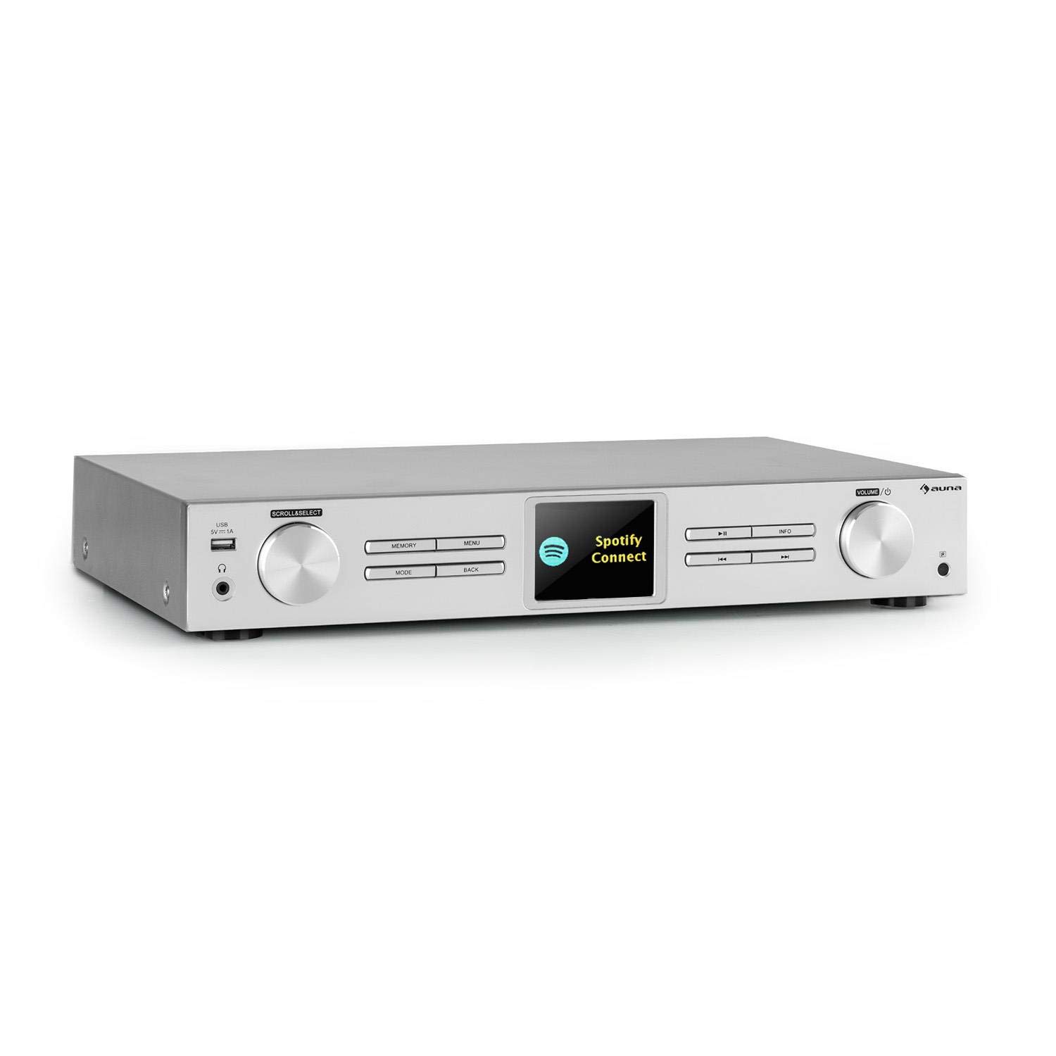 Mua auna iTuner CD HiFi Receiver - CD Player, HiFi Sytsem with Internet  Radio, CD-Player with FM Radio, DAB +, Many Connections, WiFi, Spotify  Connect, USB, Colour Display, Remote Control, no BT,